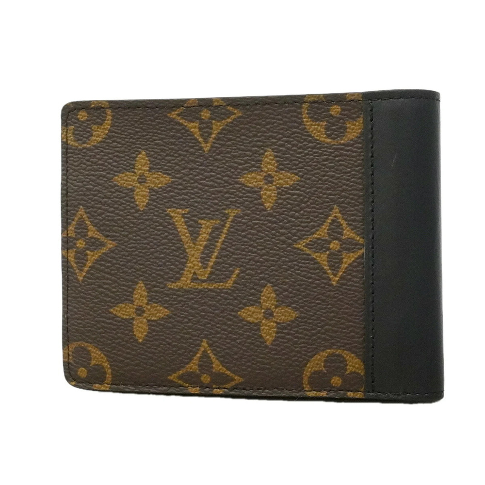 Louis Vuitton Monogram Macassar Portefeuille Multiple Wallet M69408 Brown Bla...